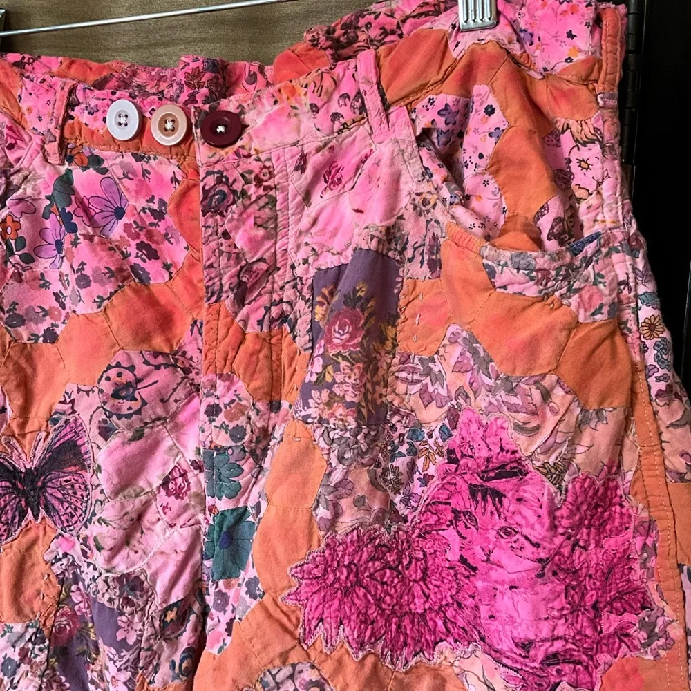 Magnolia Pearl Pink and Orange Ankle Cropped Pants - Picture 4 of 15